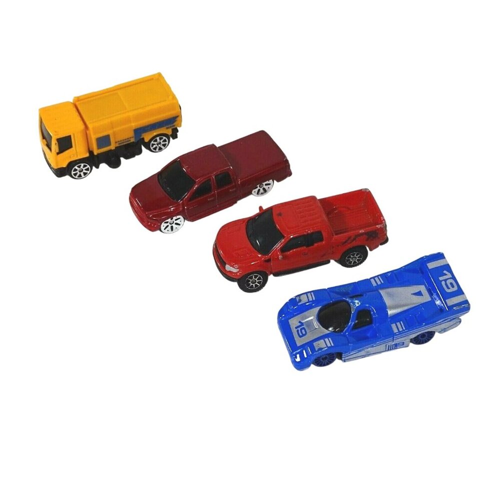 Lot of 8 Maisto Cars Trucks Dump Truck Vehicles Red Blue Yellow FLAWS - Picture 2 of 12